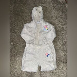 Gray Hoodie and Sweatpants Set